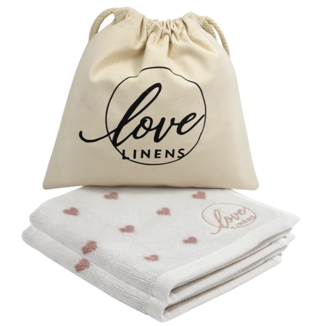 Luxury Intimate Towel Set (2-Pack) with Cotton Canvas Bag